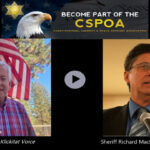 Del Eldred of The Klickitat Voice and Sheriff Richard Mack.