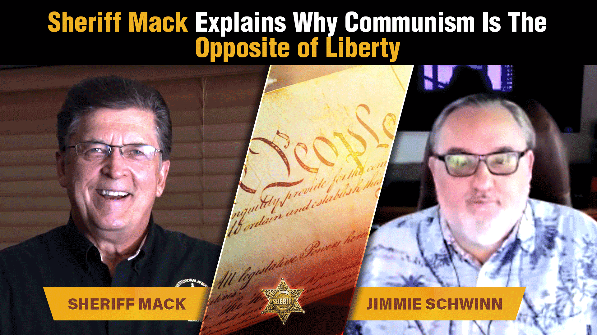 Sheriff Mack explains to Jimmie Schwinn from My Patriots Network why communism and socialism never work.