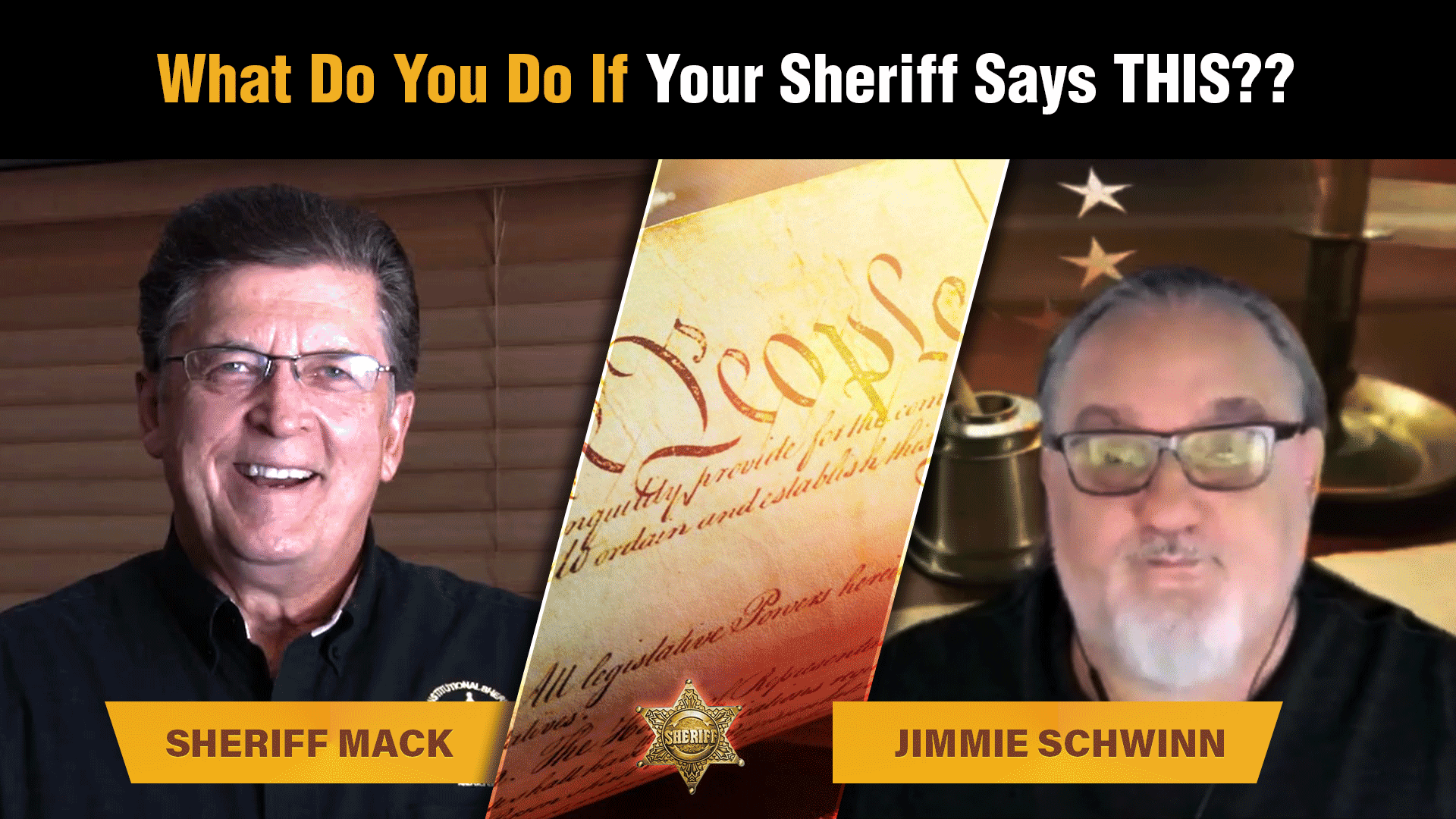 Sheriff Mack talks about some of the questions you can ask your sheriff