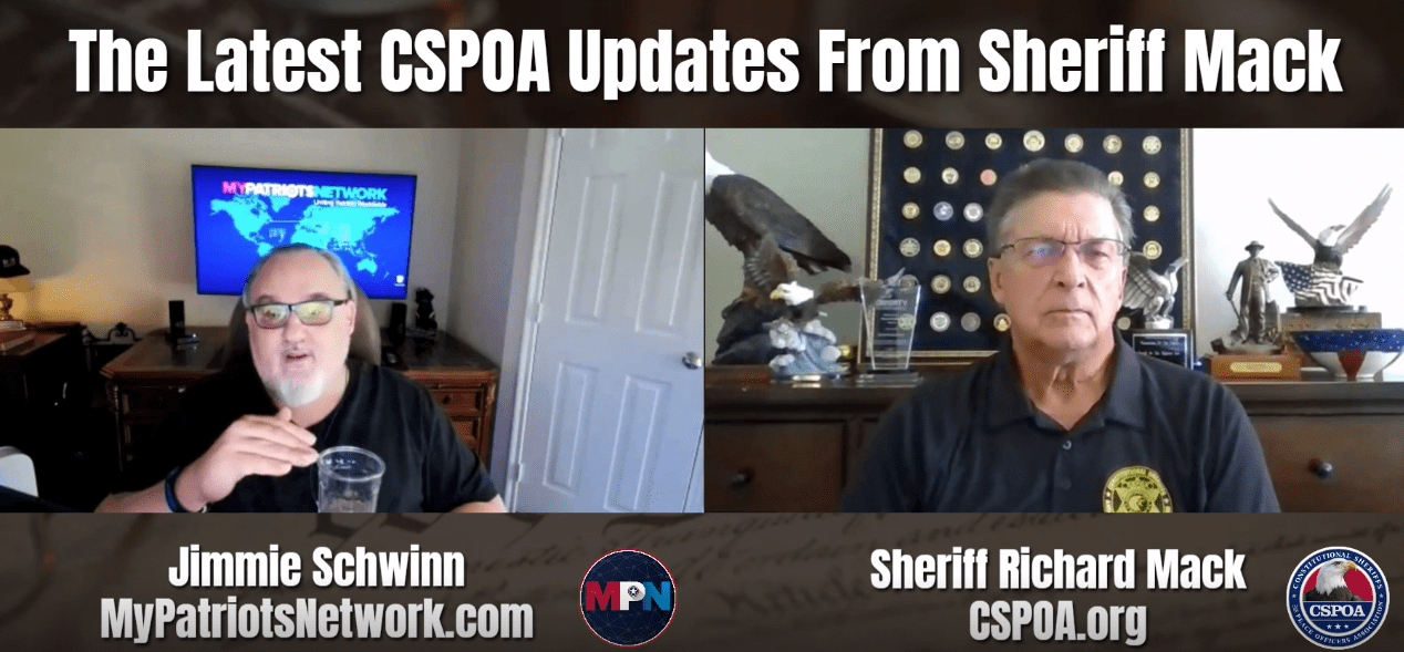 Sheriff Mack and Jimmie Schwinn - updates about the CSPOA