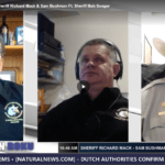 Sheriff Mack and Sam Bushman chat with Sheriff Bob Songer of Klickitat County, WA.