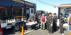 CSPOA member Sheriff Joe Arpaio with members of the Arizona Rangers in Kingman