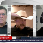 Sheriff Mack, Sam Bushman talk with Sheriff Cody Bowen.